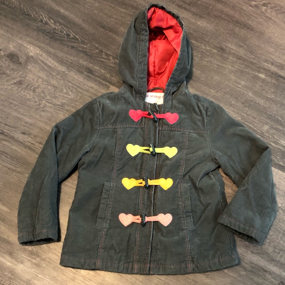 Gymboree Gray Corduroy Jacket Size Small 5/6